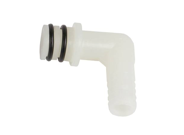 Inlet -Elbow, plastic 1/2 o-ring x 3/8 Barb