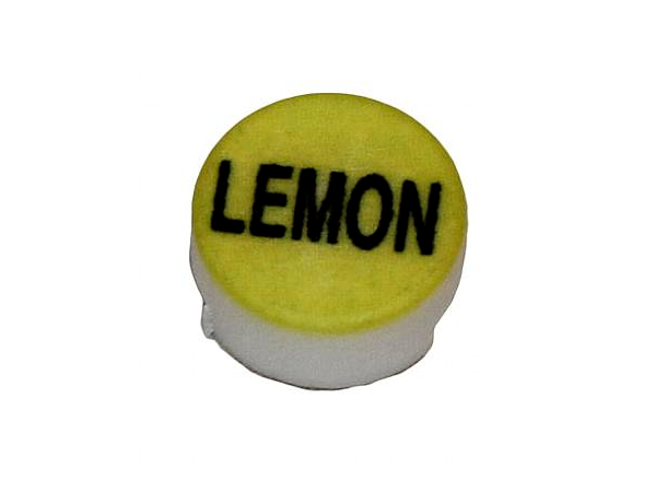 Button -Lemon, Wunderbar black on yellow