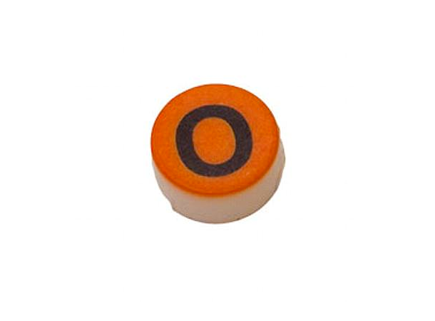 Button -O, Wunder-bar, black on orange