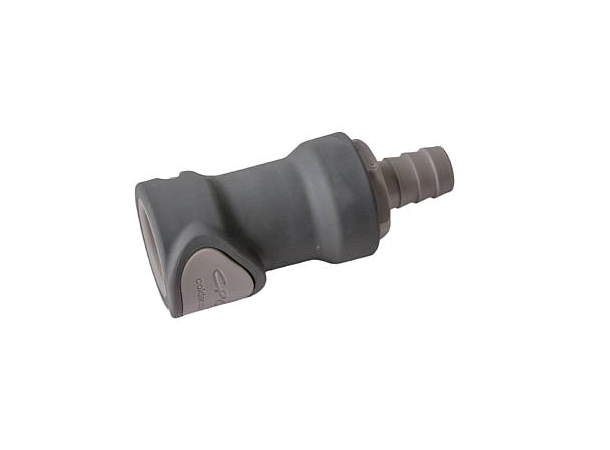Connector -non spill, 1/2", hose barb, female