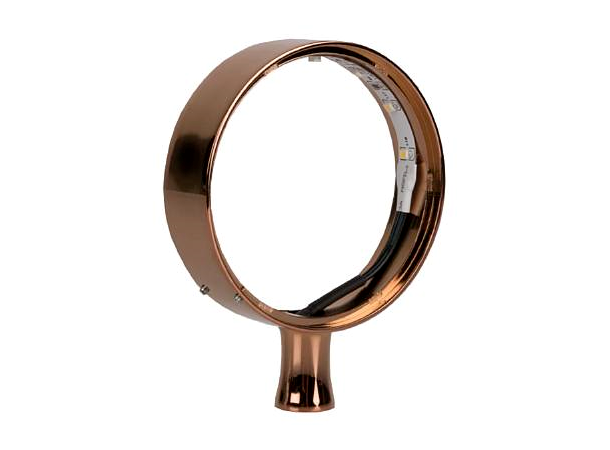 Medallion -PVD copper, Frogeye, 81mm, LED/QC