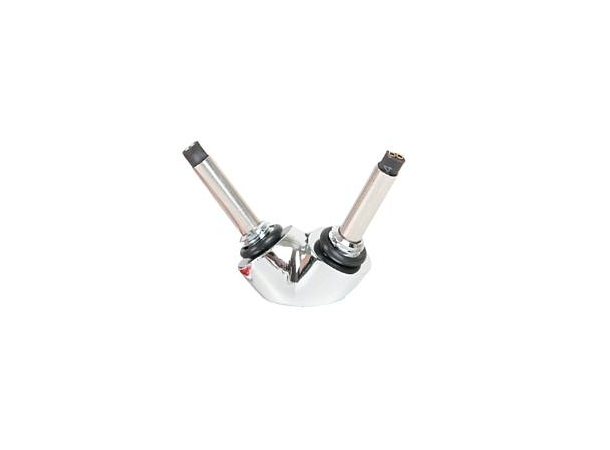 Holder 2, krom, LED/QC Inkl. ledninger