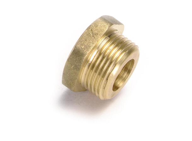 3/4" x 1/2" Overgangsnippel Isiflo messing, gjengefittings
