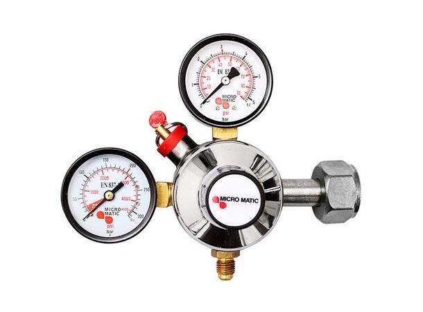 CO2 regulator Premium plus 0-10/7bar Rett på flaske