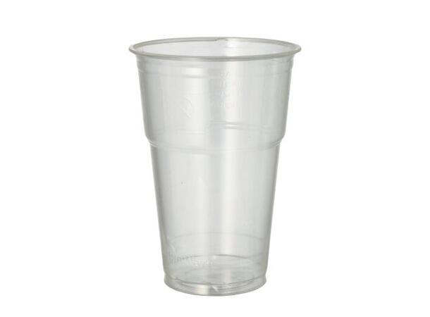 Engangskopp 0,4L krystallklar, 70stk Biologisk nedbrytbar PLA-plast
