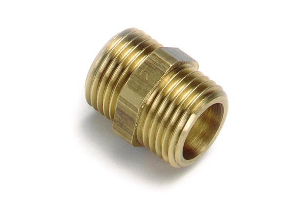 1/2" Ansatsnippel Isiflo, messing Gjengefittings