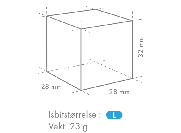 Hoshizaki IM-45PE isbitmaskin Med innebygget binge