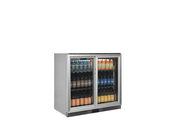 Tefcold BA26SS dobbel skyv Backbar, rustfritt stål