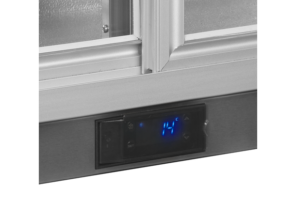 Tefcold BA26SS dobbel skyv Backbar, rustfritt stål